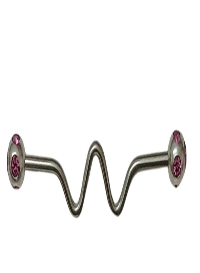 أي تي تي قضيب حلقي صناعي من الفولاذ المقاوم للصدأ من ITT، مصنوع من الفولاذ الجراحي النقي، بتصميم فريد. مقاس 14، طول 38 مم - Image 3