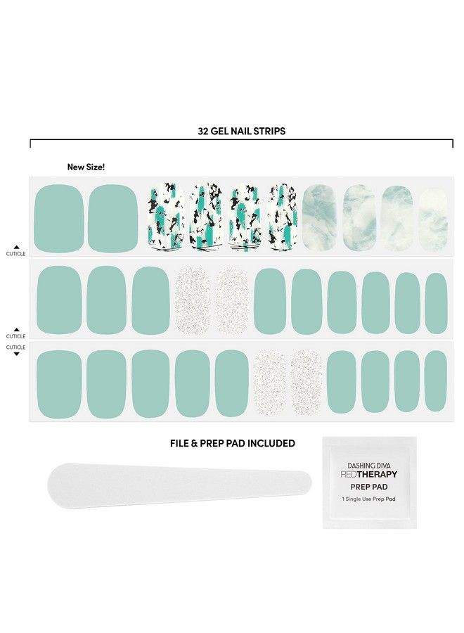 DASHING DIVA Gloss Nail Strips Desert Quartz Uv Free Chip Resistant Long Lasting Gel Nail Stickers Contains 32 Nail Wraps 1 Prep Pad 1 Nail File - Image 5