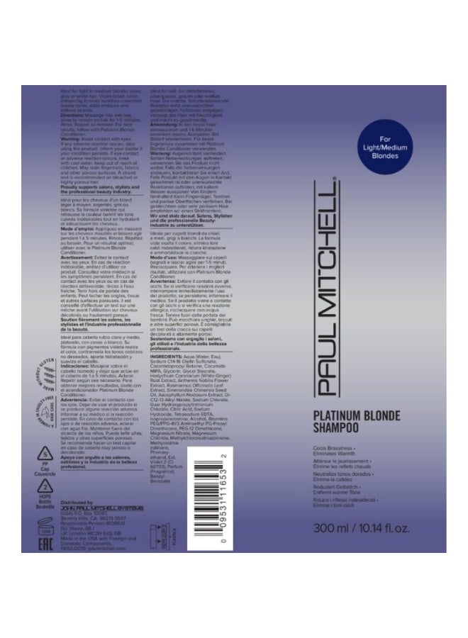Paul Mitchell Platinum Blonde Shampoo (300ml) - Image 4