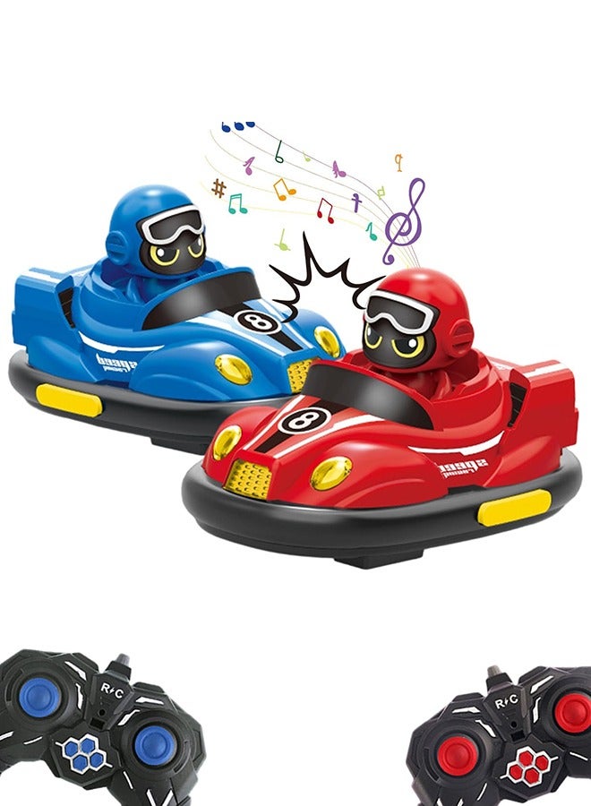 Garlo Kids Remote Control Car Toys Set, RC Race Vehicles Playset, Electronic Bump & Pop-up Game W/ 2 Figures, Cool Indoor Outdoor Birthday Gift 3 4 5 6 7 8-12 Years Old Kids Boy Child Teen - Image 1