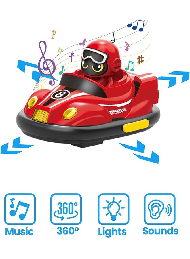 Garlo Kids Remote Control Car Toys Set, RC Race Vehicles Playset, Electronic Bump & Pop-up Game W/ 2 Figures, Cool Indoor Outdoor Birthday Gift 3 4 5 6 7 8-12 Years Old Kids Boy Child Teen - Image 3