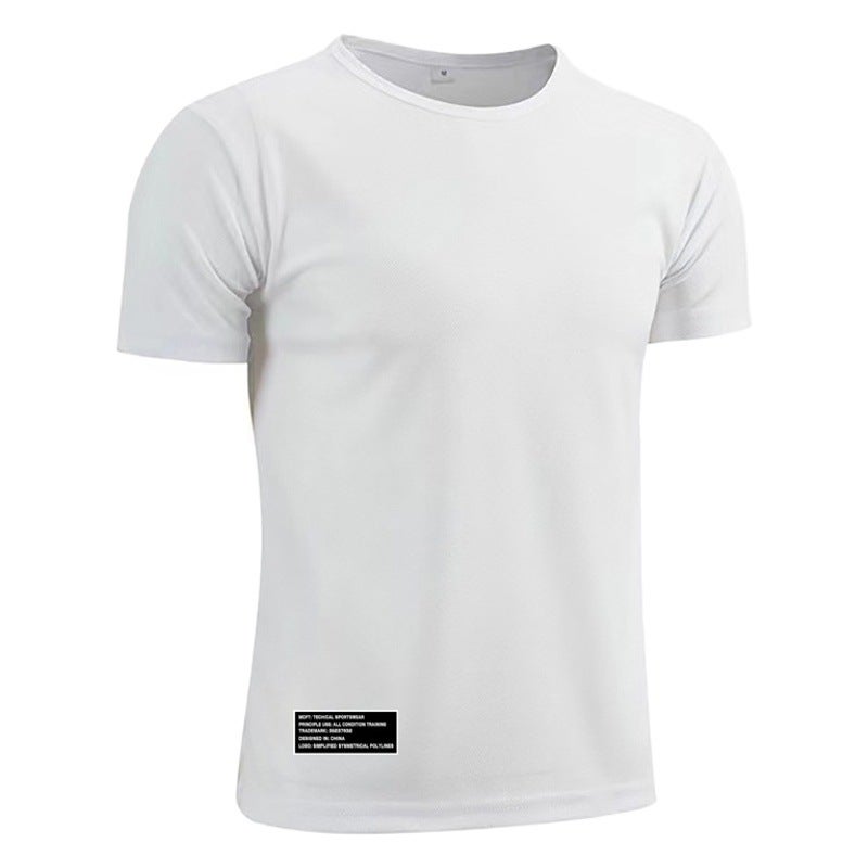 Fitness short-sleeved men''s summer thin fashion brand undershirt quick-drying slim casual sports training clothes T-shirt - Image 2