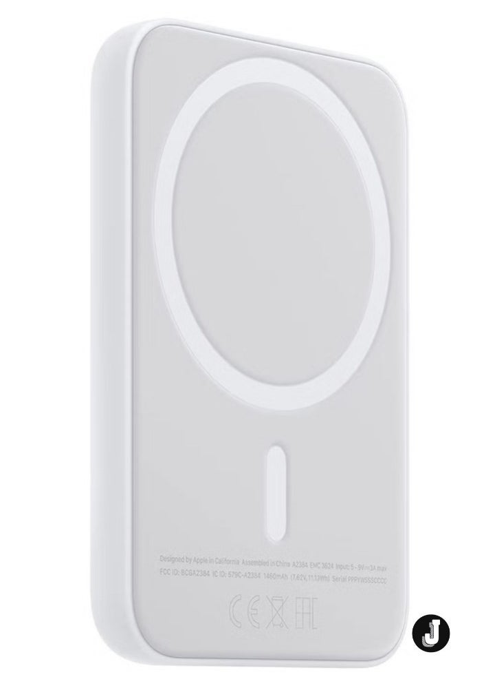 JAJEEK - NEW MagSafe Wireless Power Bank for iPhone 16 Pro Max – 10,000mAh Portable Charger in White - Image 1