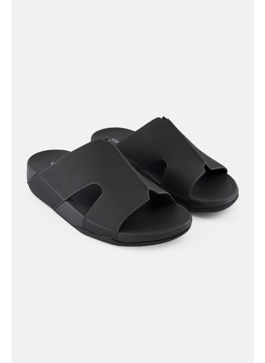 English Laundry Men Slip On Arabic Sandals, Grey  - Image 1