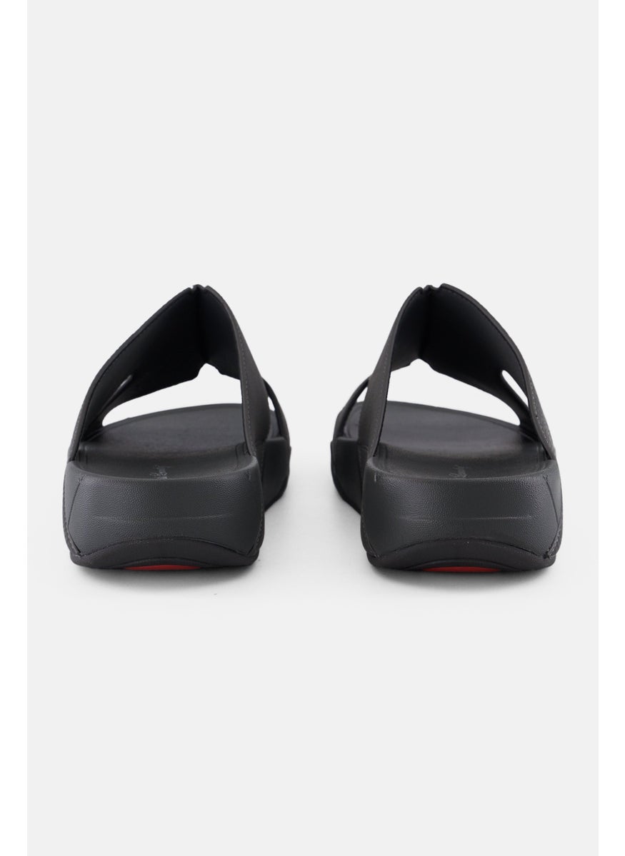 English Laundry Men Slip On Arabic Sandals, Grey  - Image 3