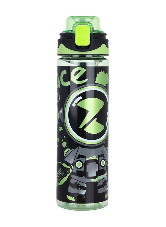 Nova kids Water Bottle With Straw 700 Ml - Black - Image 1