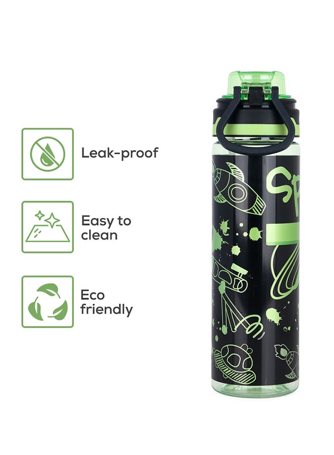 Nova kids Water Bottle With Straw 700 Ml - Black - Image 5