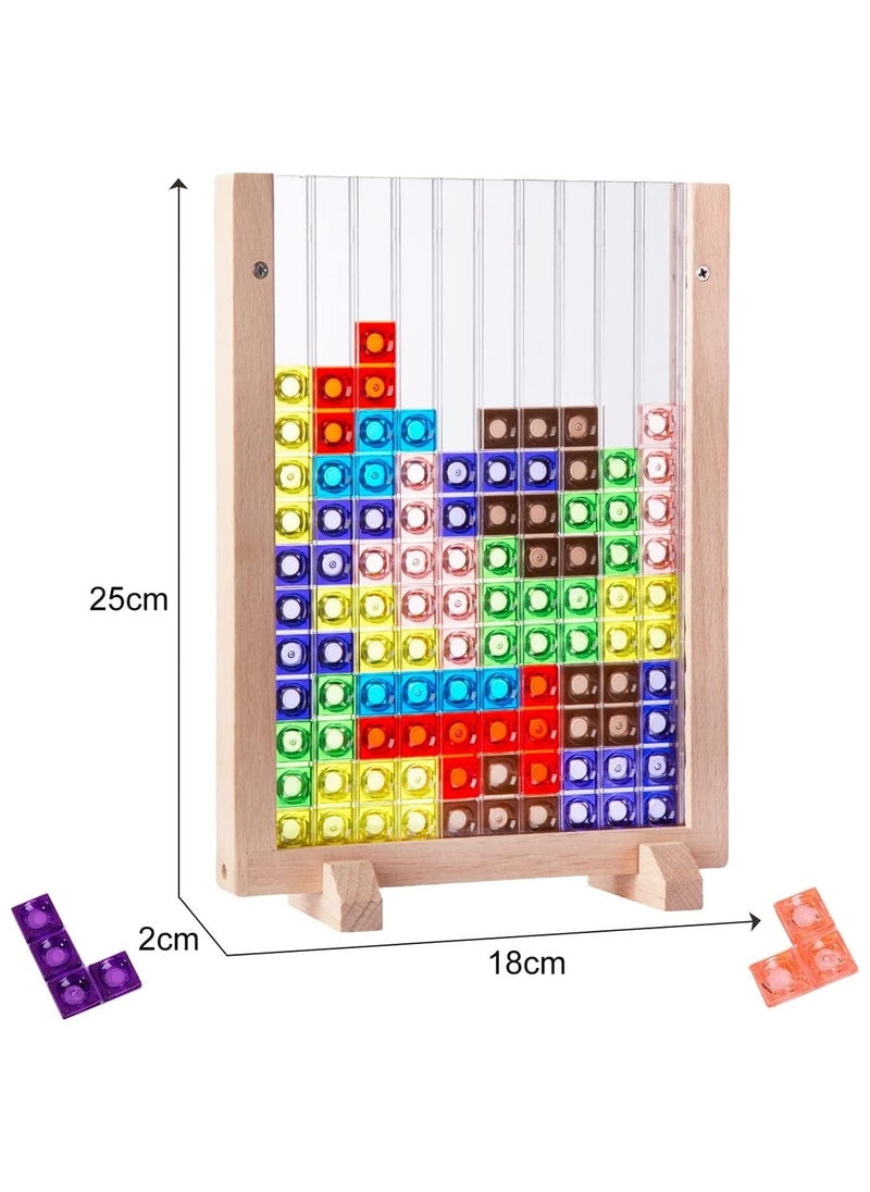 Bebiland Bebiland Blocks Puzzle, 3D Transparent Brain Teaser Toy Jigsaw Puzzle, Intelligence Colorful Blocks Game, Montessori Toys Preschool Educational Gift for Kids 3-10 Years Old (Multicolour)  - Image 2