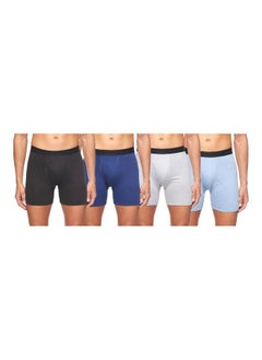 Hanes Mens 4 Pack FreshIQ Comfort Blend Boxer with Comfort Flex Waistband Brief