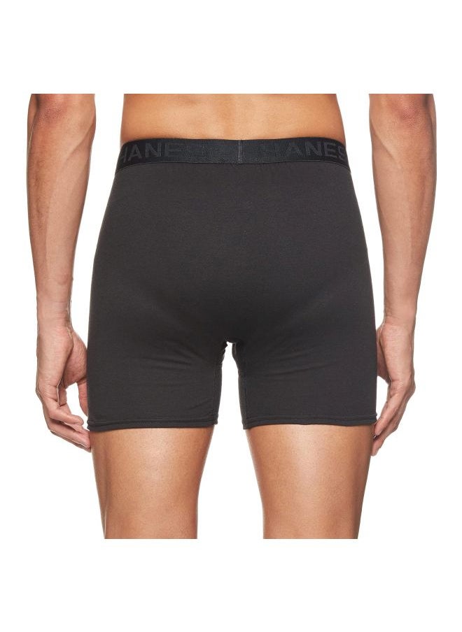 Hanes - Hanes Mens 4 Pack FreshIQ Comfort Blend Boxer with Comfort Flex Waistband Brief - Image 1