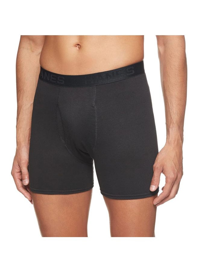 Hanes - Hanes Mens 4 Pack FreshIQ Comfort Blend Boxer with Comfort Flex Waistband Brief - Image 1