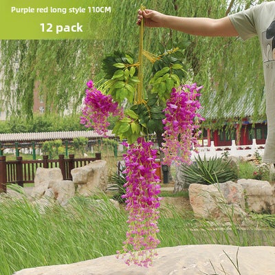 Generic Artificial Wisteria Vine Wedding Arch DecorNormal Long-Purple Normal Long-Purple 