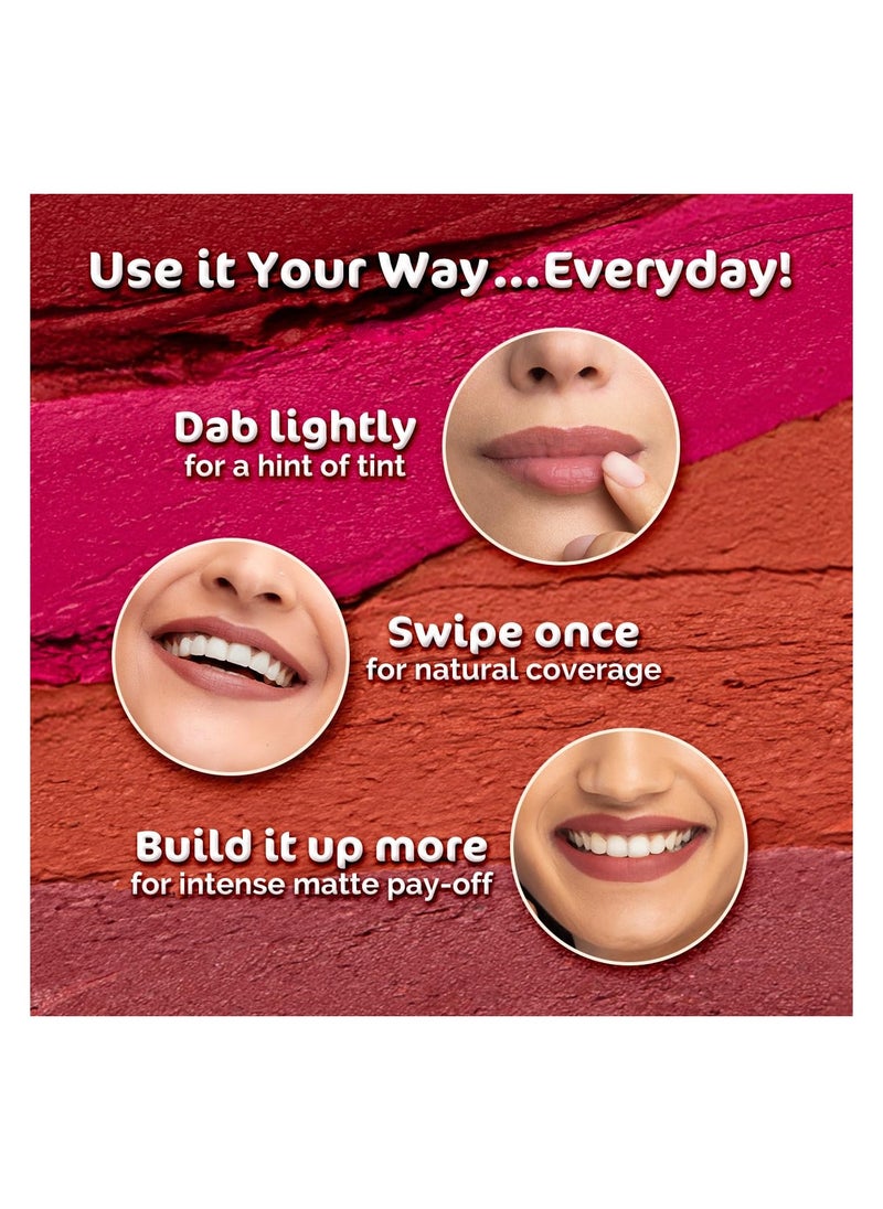 Mamaearth - Mamaearth Moisture Matte Longstay Lipstick - Raspberry Scarlet, 2 gm - Image 1
