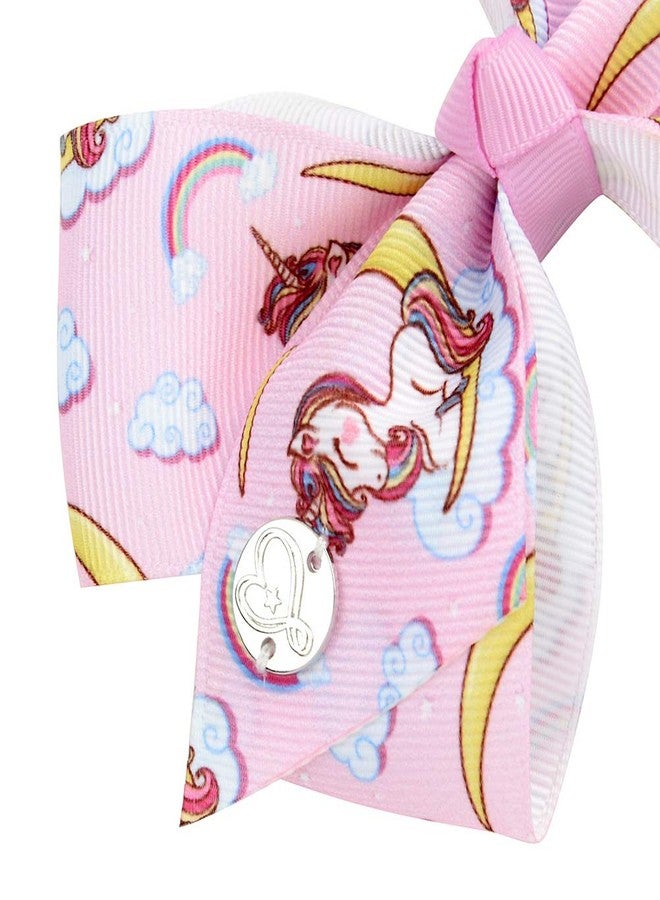 JCSMARTEC [6Pack/Set] 4.7 Inch Sparkle Mermaid Rainbow Colorful Hair Bows Clips Grosgrain Ribbon Alligator Accessories (Model-8) - Image 4