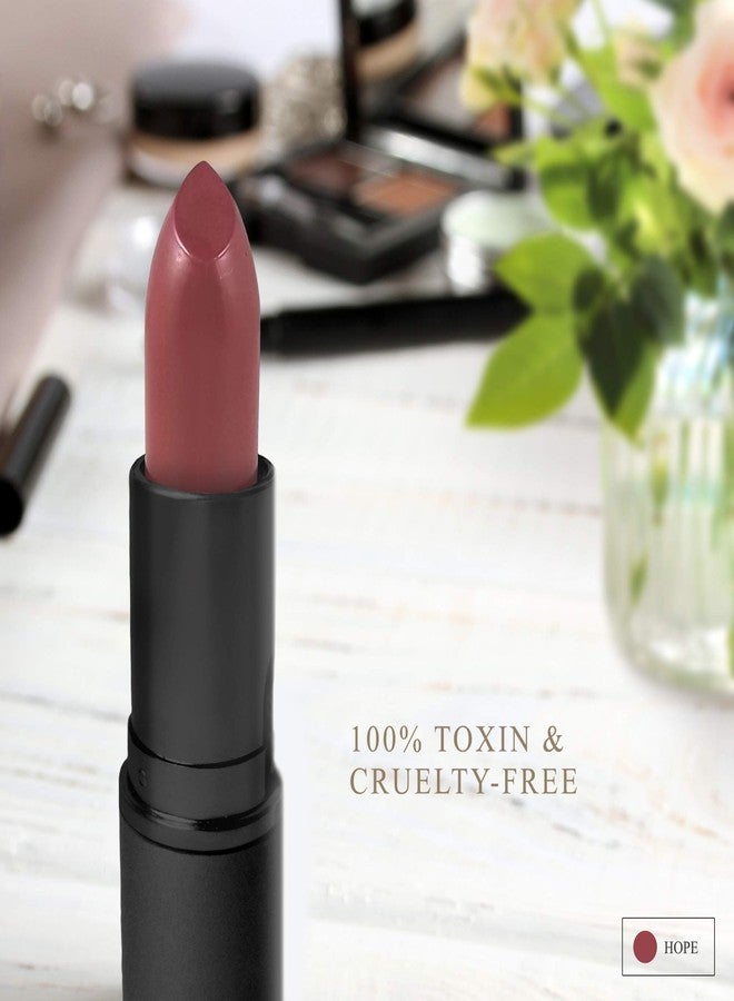 Luxury by Sofia All Natural Lipstick, Semi Matte Lip Color, Moisturizing Lipstick, Non Toxic, Non GMO, Highly Pigmented, Long Lasting Lipstick, Vegan Makeup for Women (Hope) - Image 5