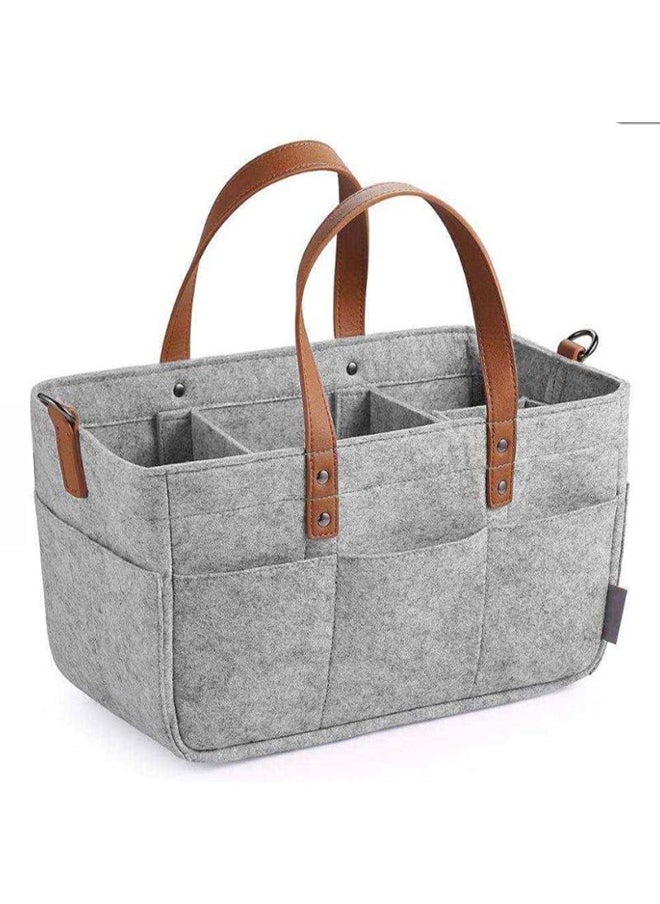 Arabest - Baby Diaper Caddy Bag With  Leather Handle - Image 1