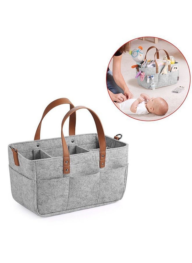 Arabest - Baby Diaper Caddy Bag With  Leather Handle - Image 1