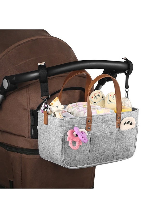Arabest - Baby Diaper Caddy Bag With  Leather Handle - Image 1