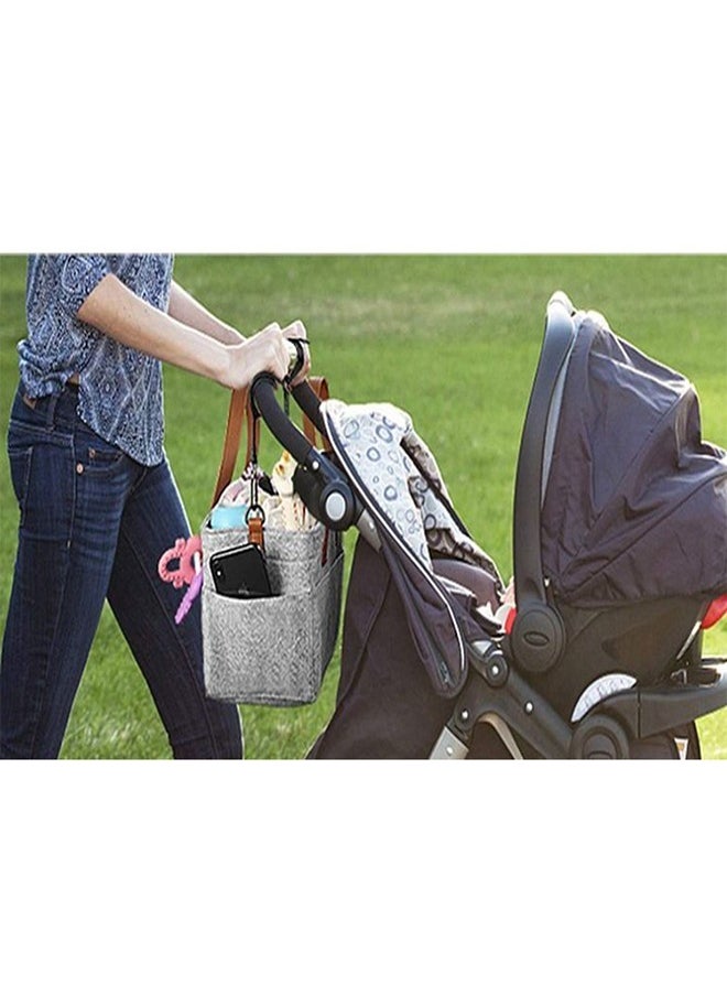 Arabest - Baby Diaper Caddy Bag With  Leather Handle - Image 1