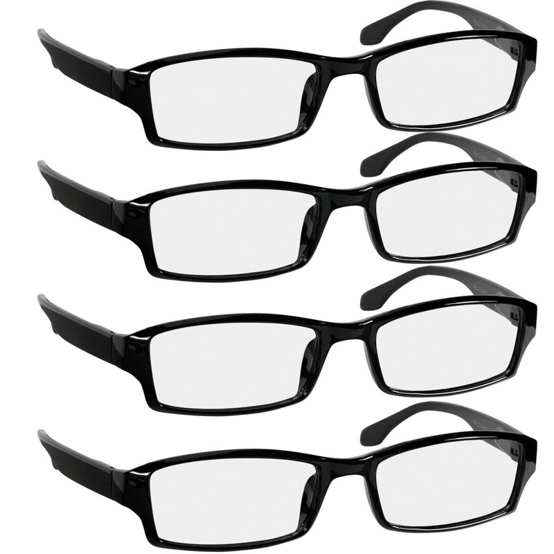 TruVision Readers نظارات TruVision - 9501HP - 4 حزمة - أسود 1.75 - Image 1