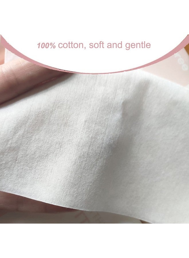careboree Extra Thick Dry Wipe Disposable Face Drying Towel 100% Cotton Lint Free Cotton Tissues (5 Pack) - Image 4