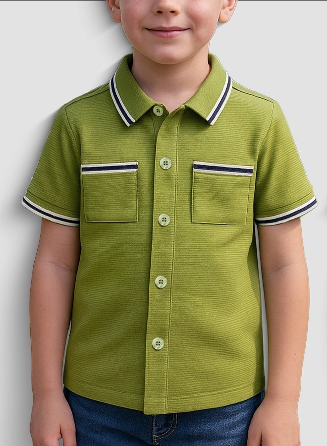 Y&CO Pocket Waffle T-Shirt - Image 3