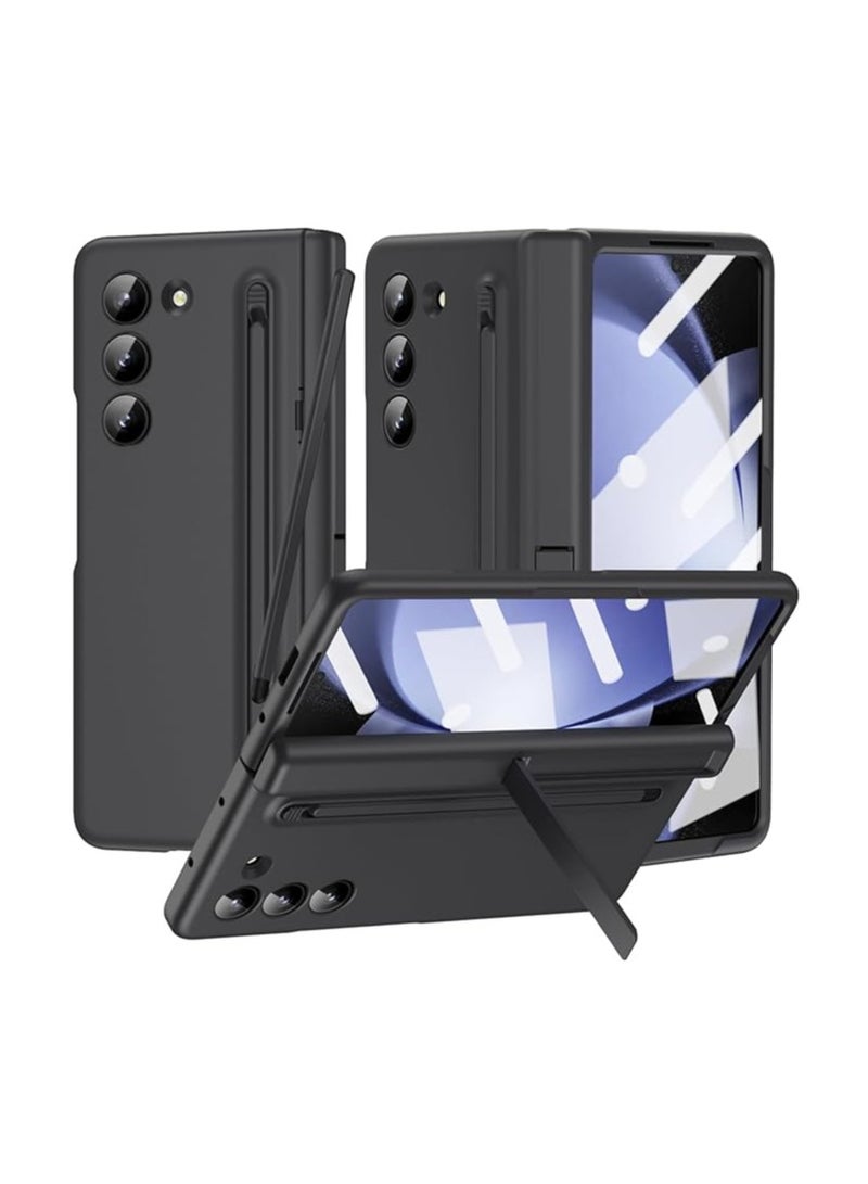 عام الحافظة متوافقة مع سامسونج جالاكسي Z Fold 5/6، تدعم قلم S Pen، حامي شاشة بوظيفة المفصل لسامسونج Z Fold 5/6، حافظة شاشة لسامسونج - Image 1