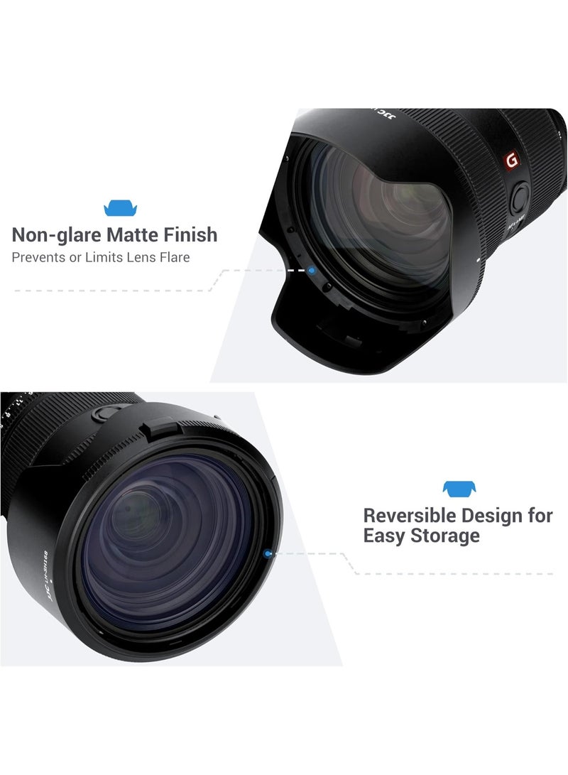 جي جي سي غطاء عدسة عكسي بنظام الماسك ALC-SH168 مخصص لعدسة سوني FE 24-70 ملم F2.8 GM II SEL2470GM2، بديل لغطاء العدسة الأصلي سوني ALC-SH168، يدعم تركيب مرشحات مقاس 82 ملم وغطاء حماية العدسة - Image 4