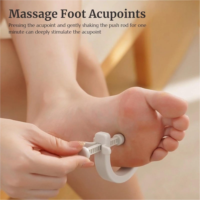 KINTEGOOD Adjustable Acupressure Massage Tool Acupuncture Pressure Point Massager with Fixed Clip Pain Relief for Feet Hands and Ears1Gray - Image 4