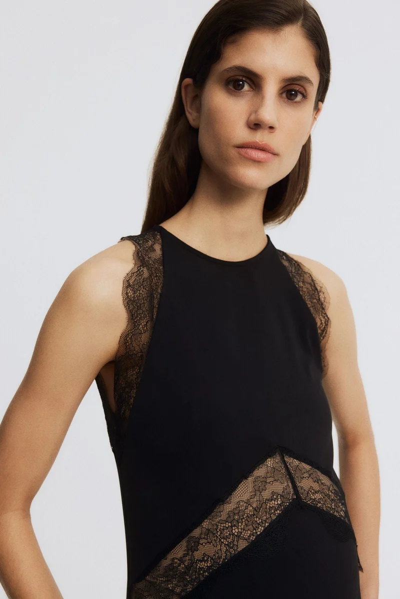 H&M  MAMA Lace-trimmed dress for Women | Best Price UAE