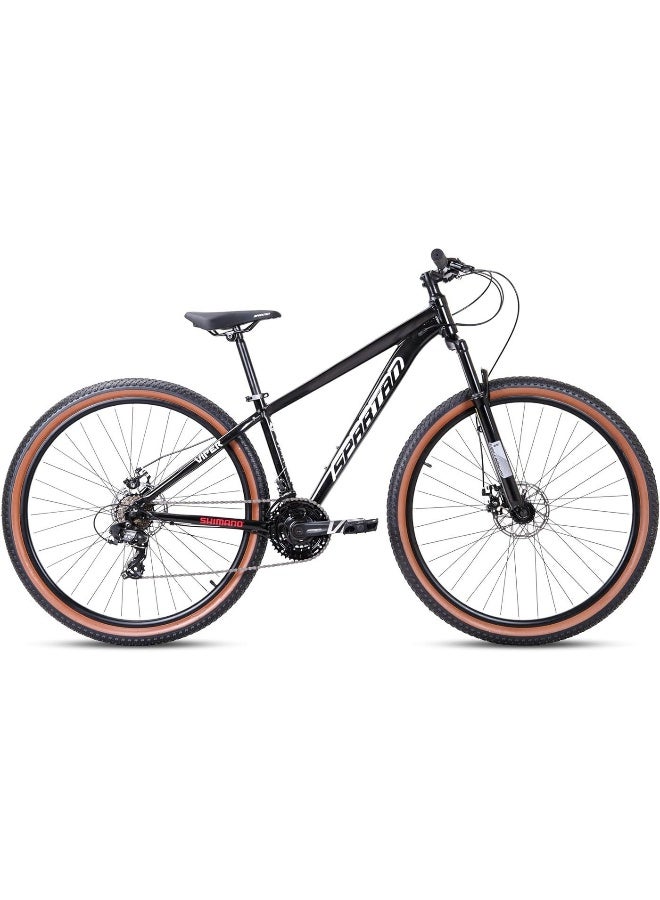 Spartan 29-Inch Viper Hardtail Mountain Bike | 29-Ich Wheel Size | 21-Speed Shimano Drivetrain, Suspension Fork, Alloy Disc Brakes & 29x2.125_icnh Wanda Tires For Smooth, Confident All-Terrain Riding | Black - Image 1