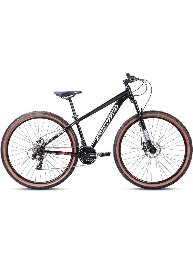 Spartan 29-Inch Viper Hardtail Mountain Bike | 29-Ich Wheel Size | 21-Speed Shimano Drivetrain, Suspension Fork, Alloy Disc Brakes & 29x2.125_icnh Wanda Tires For Smooth, Confident All-Terrain Riding | Black - Image 1