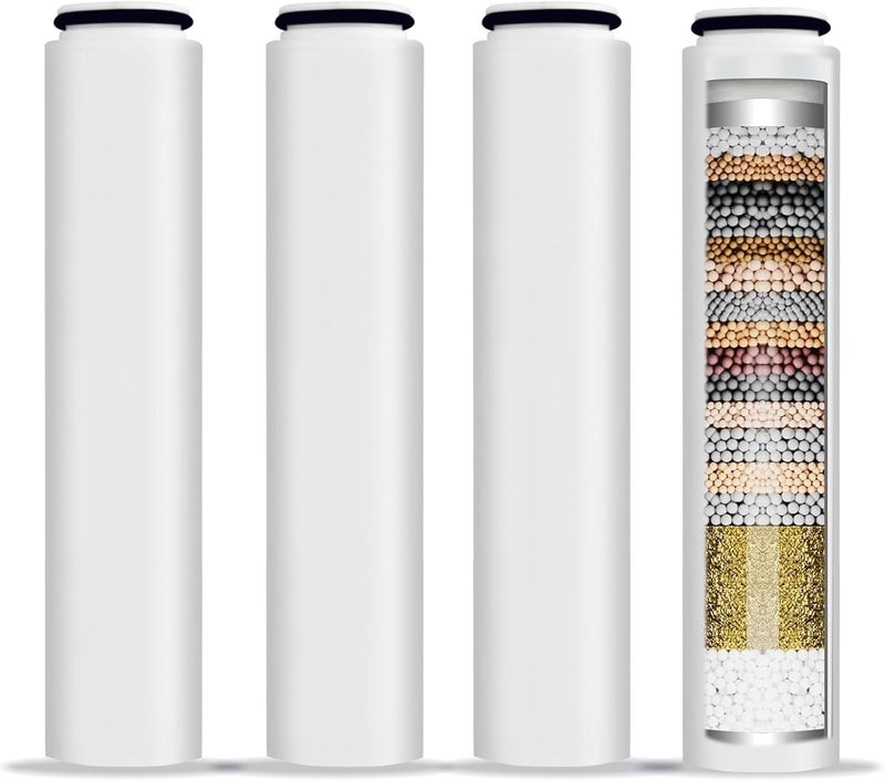 Linsuely 4 Pack Replacement Filters Compatible With Cobbe® Handheld Shower Head,Water Filter For Water Softening,Removes Chlorine(White) - Image 1