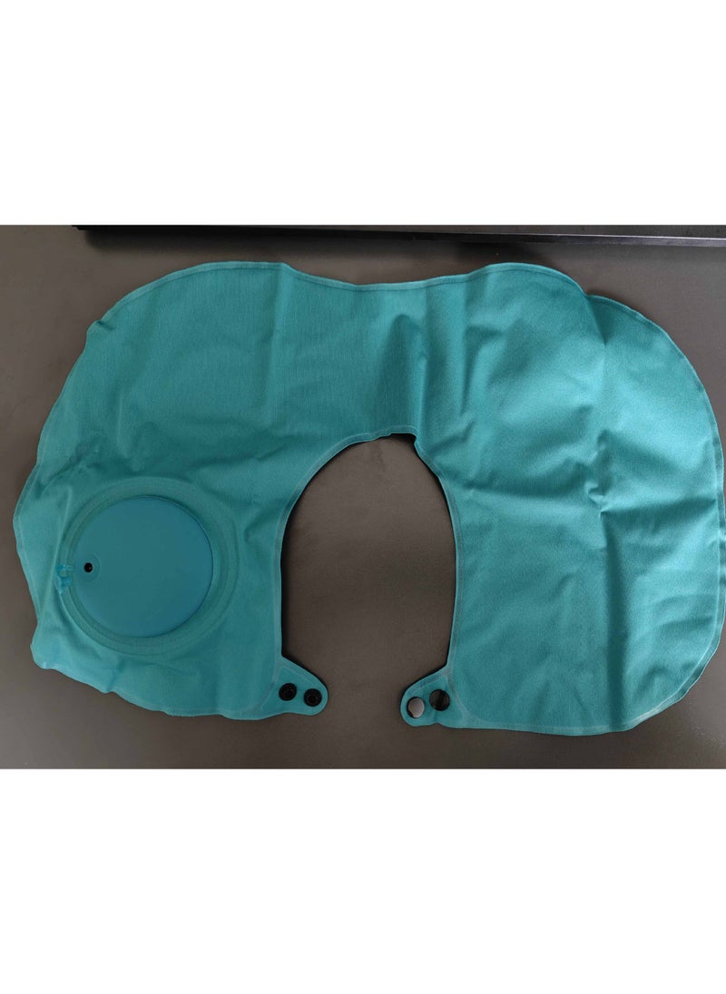 Arabest Press inflatable U-shaped pillow neck pillow travel artifact neck folding portable flocking blowing travel pillow U-shaped pillow  - Image 1