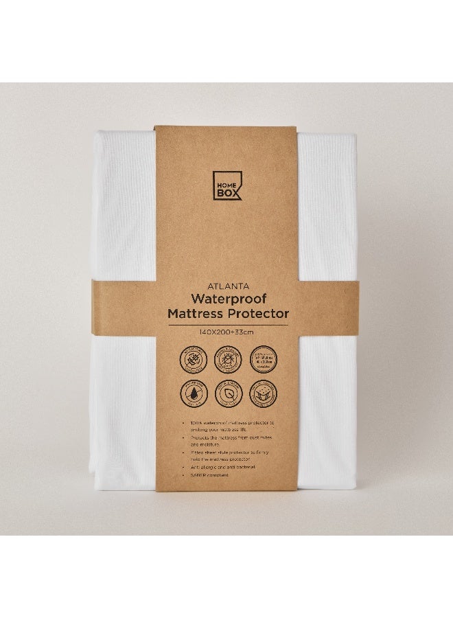 Atlanta Waterproof Double Mattress Protector 200 x 33 x 140 cm