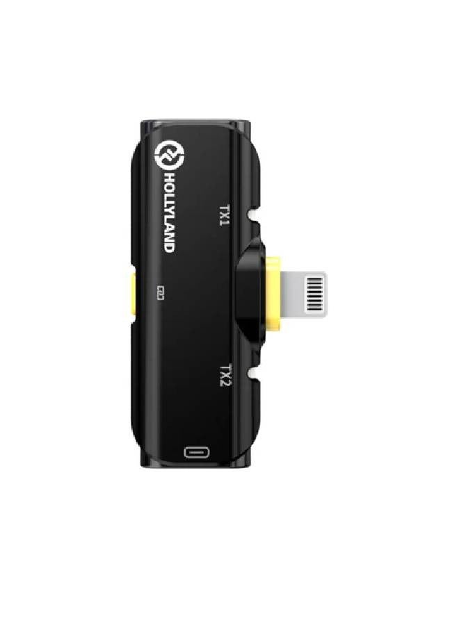 Hollyland LARK C1 DUO 2-Person Wireless Microphone - Lightning Version-Black C1 Lightning Version Black - Image 3