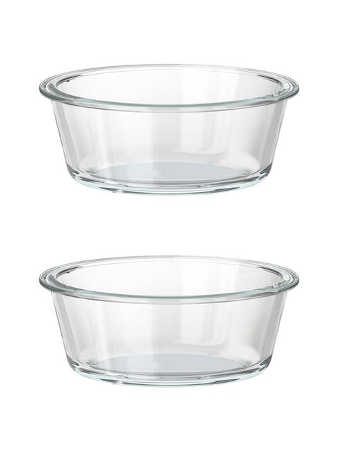 Heat Resistant Pyrex Glass Oven Tray Round Set