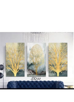 Tableau Wall Hanging High-quality digitally printed wall-mounted poster with a scratch-resistant and color-protective coating - 3pcs Multi color