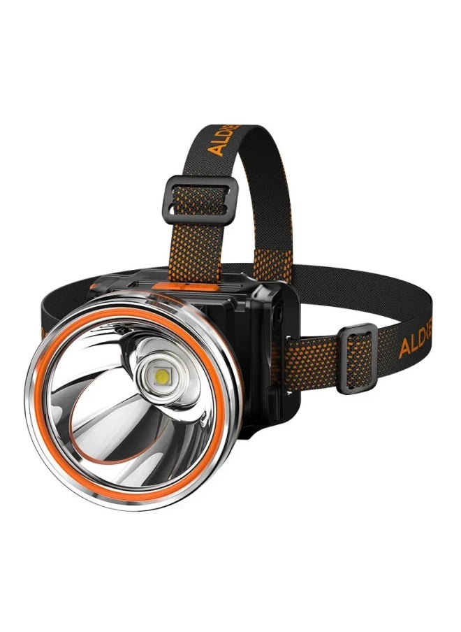 Generic Waterproof Long-Lasting LED Headlamp High Brightness Strong Throw Rechargeable Fishing Light Mining Lamp Handheld Flashlight-Color:A105 Yellow Light [32 Wicks 800 Ma*2 Cells + Electronic Display Sc]  - Image 5