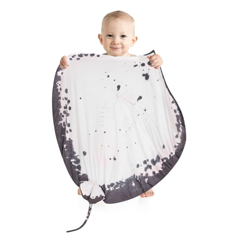 Furvana Manta Ray Stuffed Animal Stingray Blanket, Wearable Blanket, Manta Ray Plush Stuffed Stingray, Soft Cozy Ray Throw Cloak Wrap Gifts for Women Adults and Kids Christmas - Image 4