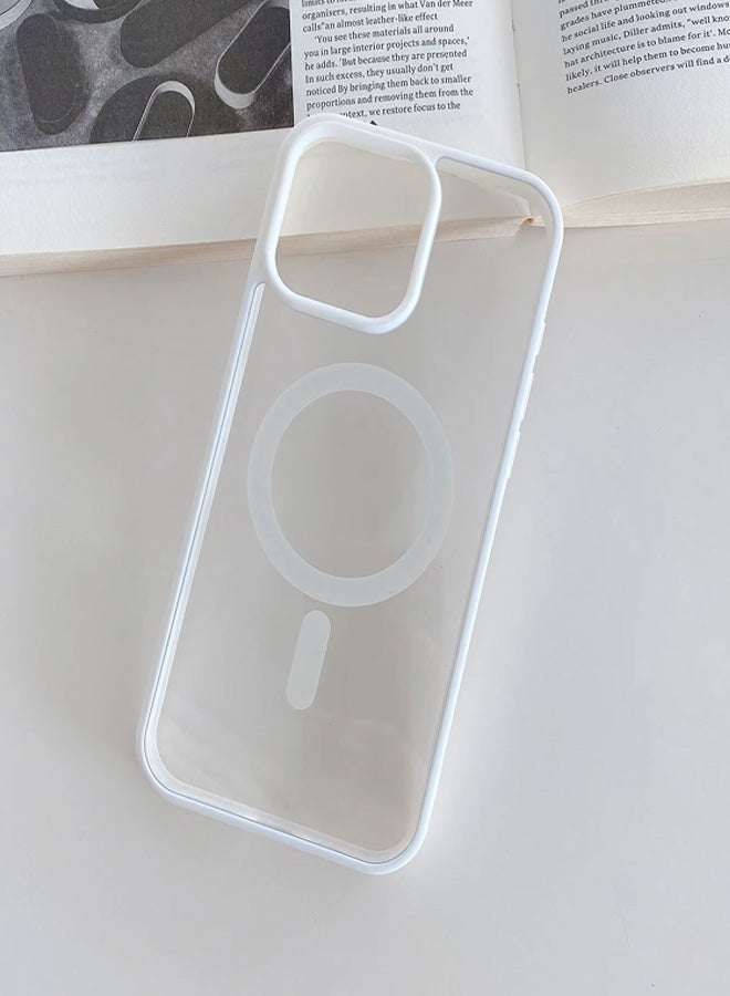 Magsafe Case for iPhone 12 Pro Max Magsafe Clear Cover Magnetic Wireless Charging Support, Shockproof Protection, Scratch-Resistant for iPhone 12 Pro Max - White  - Image 2