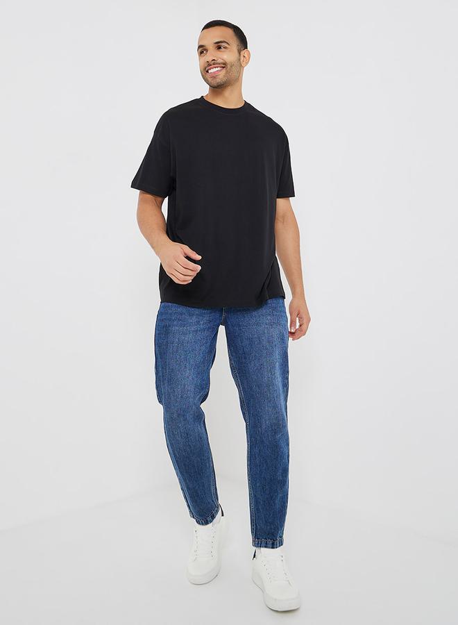 Styli Back Slogan Print Oversized T-Shirt  - Image 2