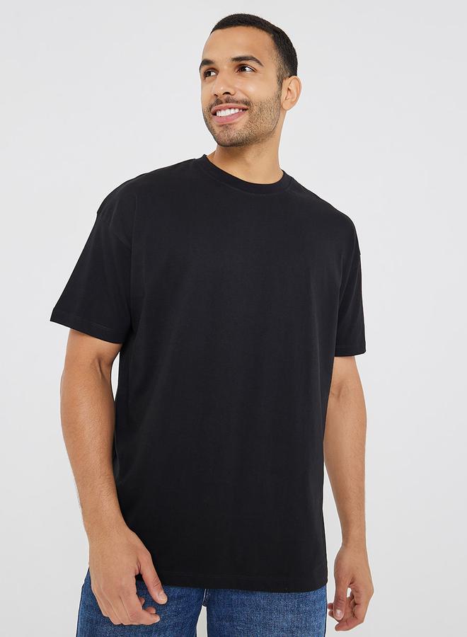 Styli Back Slogan Print Oversized T-Shirt  - Image 3