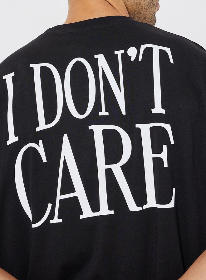 Styli Back Slogan Print Oversized T-Shirt  - Image 4