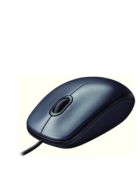 Logitech M90 Wired USB Mouse, 1000 DPI Optical Tracking, Ambidextrous PC/Mac/Laptop