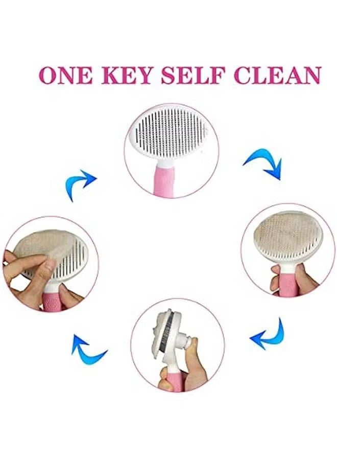 مشط تدليك فرشاة إزالة الشعر للكلاب والقطط - Image 4