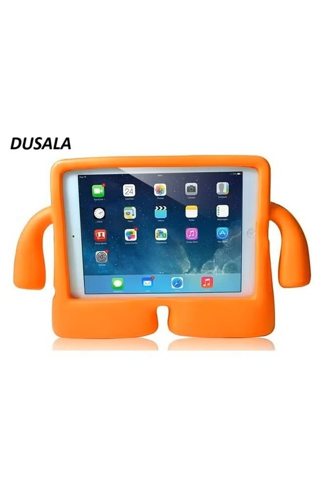 DUSALA Kids Shock‑Proof EVA Case with Handle & Stand for iPad Air 4/5 10.9 2020 2022 Bright Durable Cover(Orange)