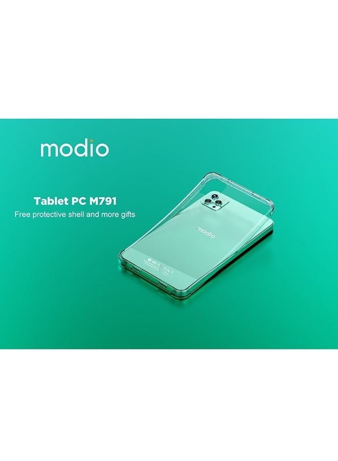 موديو تابلت ذكي M791 مقاس 7 بوصة، وذاكرة الوصول العشوائي (RAM) سعة 4 جيجابايت، وذاكرة الوصول العشوائي (RAM) سعة 64 جيجابايت، ويدعم الجيل الخامس (5G) – الإصدار العالمي أخضر - Image 5