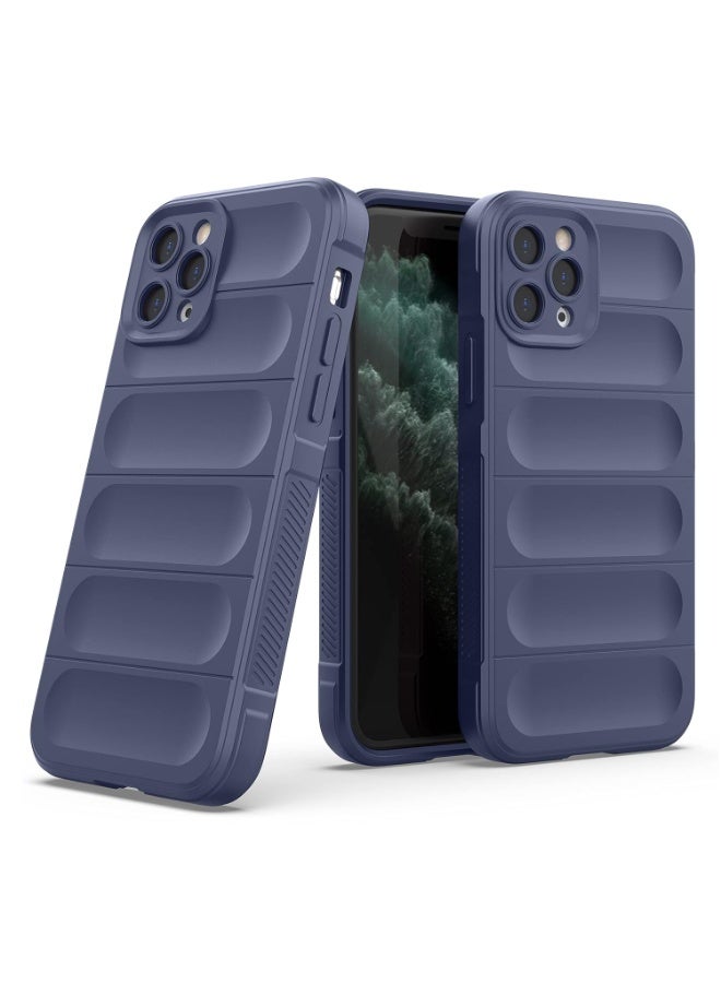 Premium Protection Back Silicone Case Compatible with Iphone 11 Pro Magic Shield Shockproof Case with Camera Protection (Blue) - Image 1