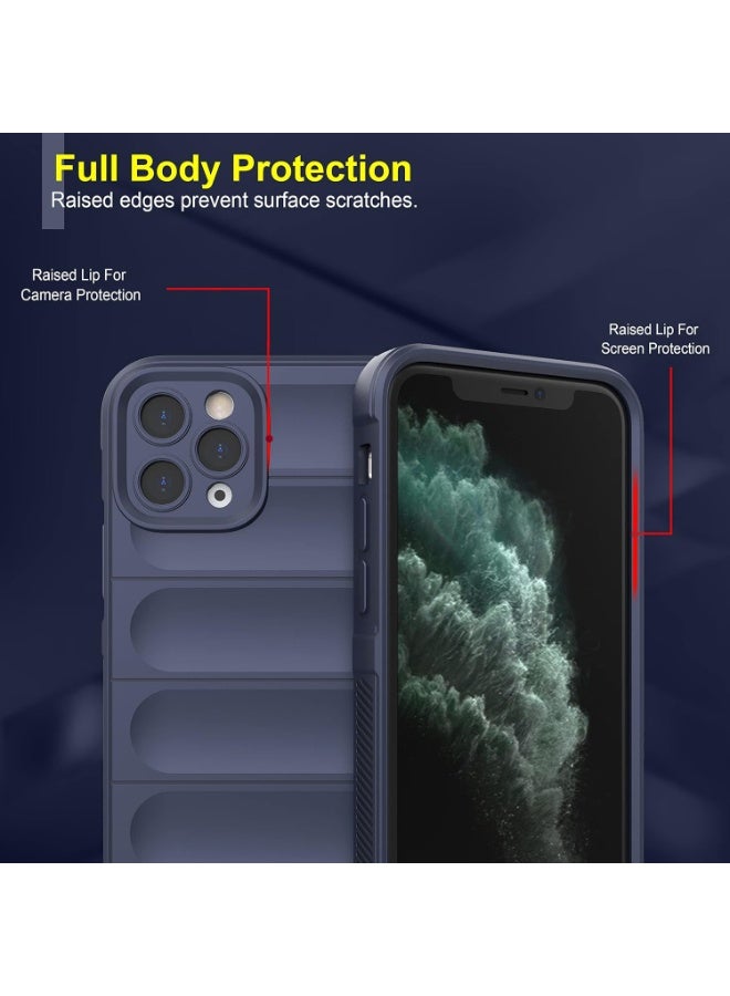 Premium Protection Back Silicone Case Compatible with Iphone 11 Pro Magic Shield Shockproof Case with Camera Protection (Blue) - Image 5